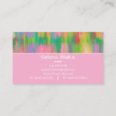 シック&スタイリッシュ | ミニマユニークリスト美学 名刺 (裏面)