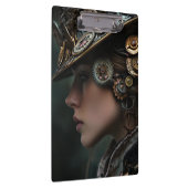 シック・スチームパンク・ウーマン クリップボード (右)