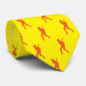 シック・スポーツ野球打者シルエット・ネックタイ ネクタイ (ロール)