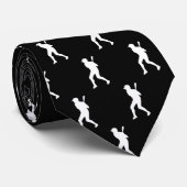 シック・スポーツ野球打者シルエット・ネックタイ ネクタイ (ロール)