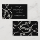 シック・ゼブラ・スワーズ・ビジネス・カード 名刺 (正面/裏面)