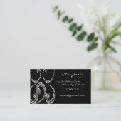 シック・ゼブラ・スワーズ・ビジネス・カード 名刺 (スタンド正面)