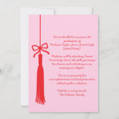 シック・タッセルボウGrad写真2025卒業 案内状 (裏面)