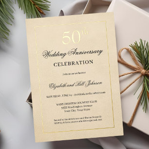 シック タン ゴールド フォイル 50周年 結婚記念日  箔シーズンカード