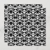 シック・ダマスク 招待状 (正面/裏面)