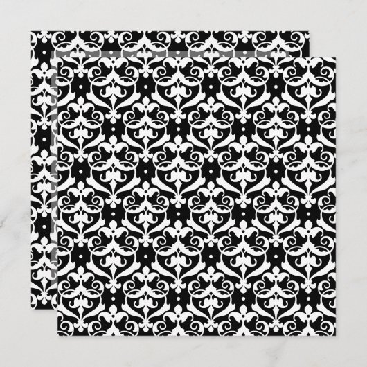 シック・ダマスク 招待状 (正面/裏面)