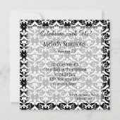 シック・ダマスク 招待状 (裏面)