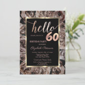 シック・ダークバラブラック60thバースデーパーティー 招待状 (スタンド正面)