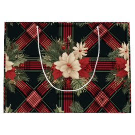 「シック・チェック抱き枕」 ラージペーパーバッグ