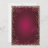 シック・ティアラ、ダイアモンズブルガンディキンセアニラ 招待状 (裏面)