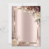 シック・テラコッタダイアモンズ紙吹雪退職 招待状 (裏面)