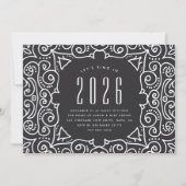 シック・デコ |大晦日パーティー 招待状 (正面)