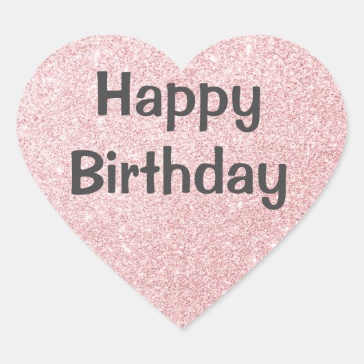 シック&トレンディーバラ金ゴールドグリッタースパークルスモノグラム ハートシール (正面)