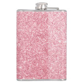 シック&トレンディーバラ金ゴールドグリッタースパークルスモノグラム フラスク (裏面)