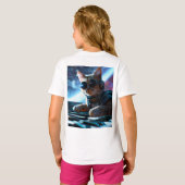 「シック&トレンディーTシャツスタイルミート心地よい Tシャツ (裏面フル)