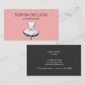 シック&ドレガーリースピンクファッションブティック 名刺 (正面/裏面)