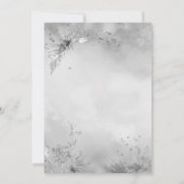 シック・ドレスウィンターグレー30歳の誕生日 招待状 (裏面)