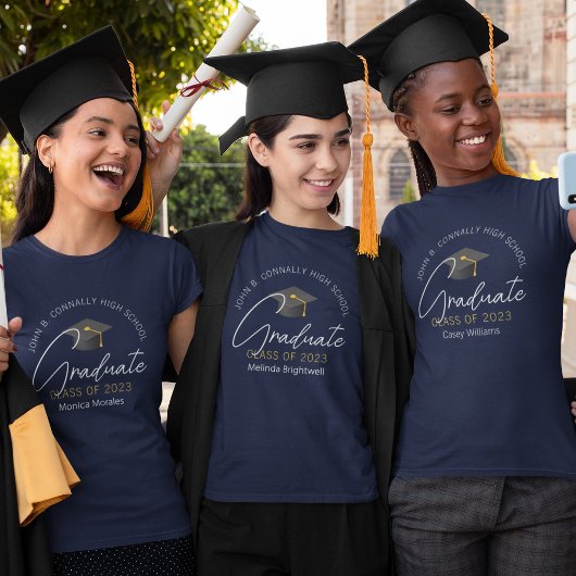 シック・ネイビーカスタムル卒業女子大学 Tシャツ