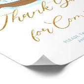 シック・ノアのアークブルーボーイズサイン来をありがとう ポスター (角)