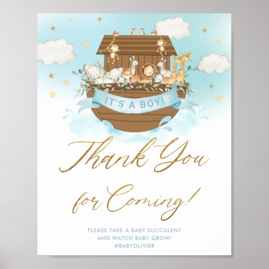 シック・ノアのアークブルーボーイズサイン来をありがとう ポスター (正面)