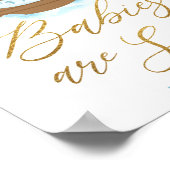 シック・ノアの箱舟の男の子のベビーは甘いトリートサインである ポスター (角)