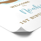 シック・ノアの箱舟の男の子の誕生日パーティーへようこそ ポスター (角)