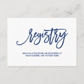 シック・ハンドレタードネイビー結婚ズ・ゲスト情報 エンクロージャーカード (裏面)