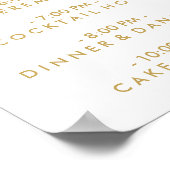 シック・ハンドレタ結婚ーのウェルカムスケジュール ポスター (角)