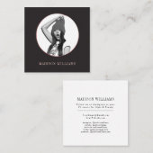 シック·バラ·エレガント金ゴールド·フォト·ソユニークーシャル·メディア コーリングカード (正面/裏面)