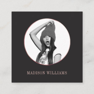 シック·バラ·エレガント金ゴールド·フォト·ソユニークーシャル·メディ コーリングカード