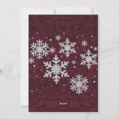 シック・バーガンディ・初めてのクリスマスズ・フォトカード シーズンカード (裏面)