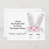 シック・バ結婚ニーのフラワーガール提案 ポストカード (正面/裏面)