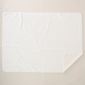 シック・パーソナライズされたカスタム・メイド・ユーザー シェルパブランケット (正面(横))