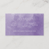 シック・パープルウォーター結婚カラー詳細サイト エンクロージャーカード (正面)