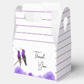 シック・パープルハミングバードと花びら結婚ズ フェイバーボックス (オープン)