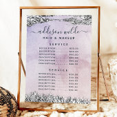 シック・パープル・ブラック・シルバー・サービス価格メニュー メニュー