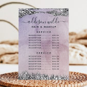 シック・パープル・ブラック・シルバー・サービス価格メニュー メニュー