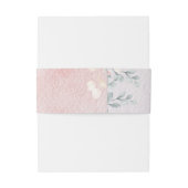 シック・ピンク結婚フローラ 招待状ベリーバンド (裏面例)