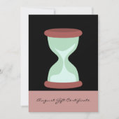 シック・ピンク・ブラック威厳があるギフト券 (正面)