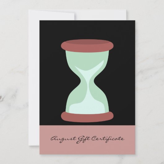 シック・ピンク・ブラック威厳があるギフト券 (正面)