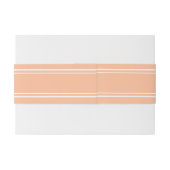 シック・ピーチ結婚ホワイトシンプルズミニマエレガントリスト 招待状ベリーバンド (裏面例)