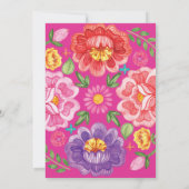 シック・フィエスタ40歳と素晴らしい女性40歳の誕生日 招待状 (裏面)