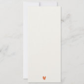 シック・フィレンツェ大聖堂結婚イタリアのメニューカード 招待状 (裏面)