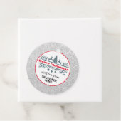 シック&フェスティバルレッドメリークリスマスシルバーグリッター フェイバータグ (インサイチュ)