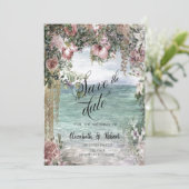 シック フラワーズ オーシャン セーブ・ザ・デート (スタンド正面)