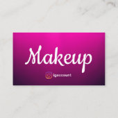 シック・フリーランスのメイクアップアーティスト 名刺 (裏面)