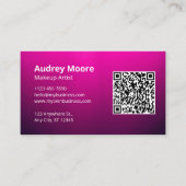 シック・フリーランスのメイクアップアーティスト 名刺 (正面)