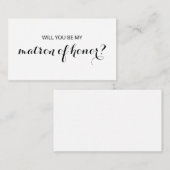 シック·フローシュ|貴殿は私の名誉の母になりますか？ エンクロージャーカード (正面/裏面)