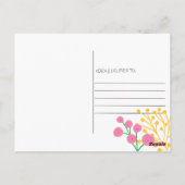 シック・ブライトフローラサンキューハガキ ポストカード (裏面)