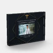 シック・ブラック金ゴールド医学部卒業 フォトブロック (左)